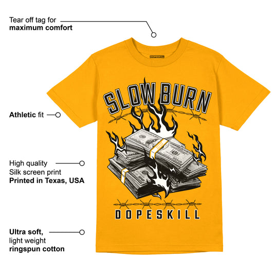 Taxi Yellow Toe 1s DopeSkill Taxi T-shirt Slow Burn Graphic