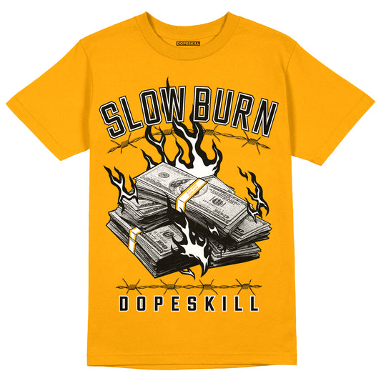 Taxi Yellow Toe 1s DopeSkill Taxi T-shirt Slow Burn Graphic