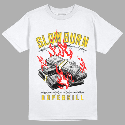 AJ 4 Lightning DopeSkill T-Shirt Slow Burn Graphic