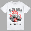 Jordan 4 Infrared DopeSkill T-Shirt Slow Burn Graphic - White 