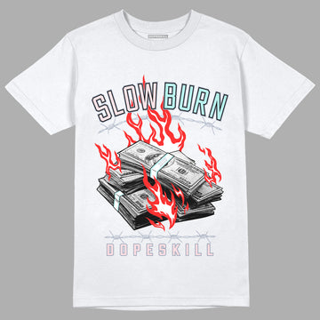 Jordan 5 Easter DopeSkill T-Shirt Slow Burn Graphic - White