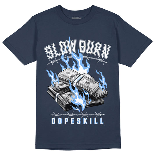 Jordan 6 Midnight Navy DopeSkill T-shirt Slow Burn Graphic