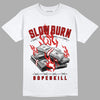 Jordan 6 “Red Oreo” DopeSkill T-Shirt Slow Burn Graphic - White 