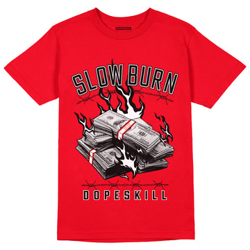 AJ 9 Chile Red DopeSkill Chile Red T-shirt Slow Burn Graphic