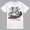 Black Canvas 4s DopeSkill T-Shirt Trust No One Graphic - White 