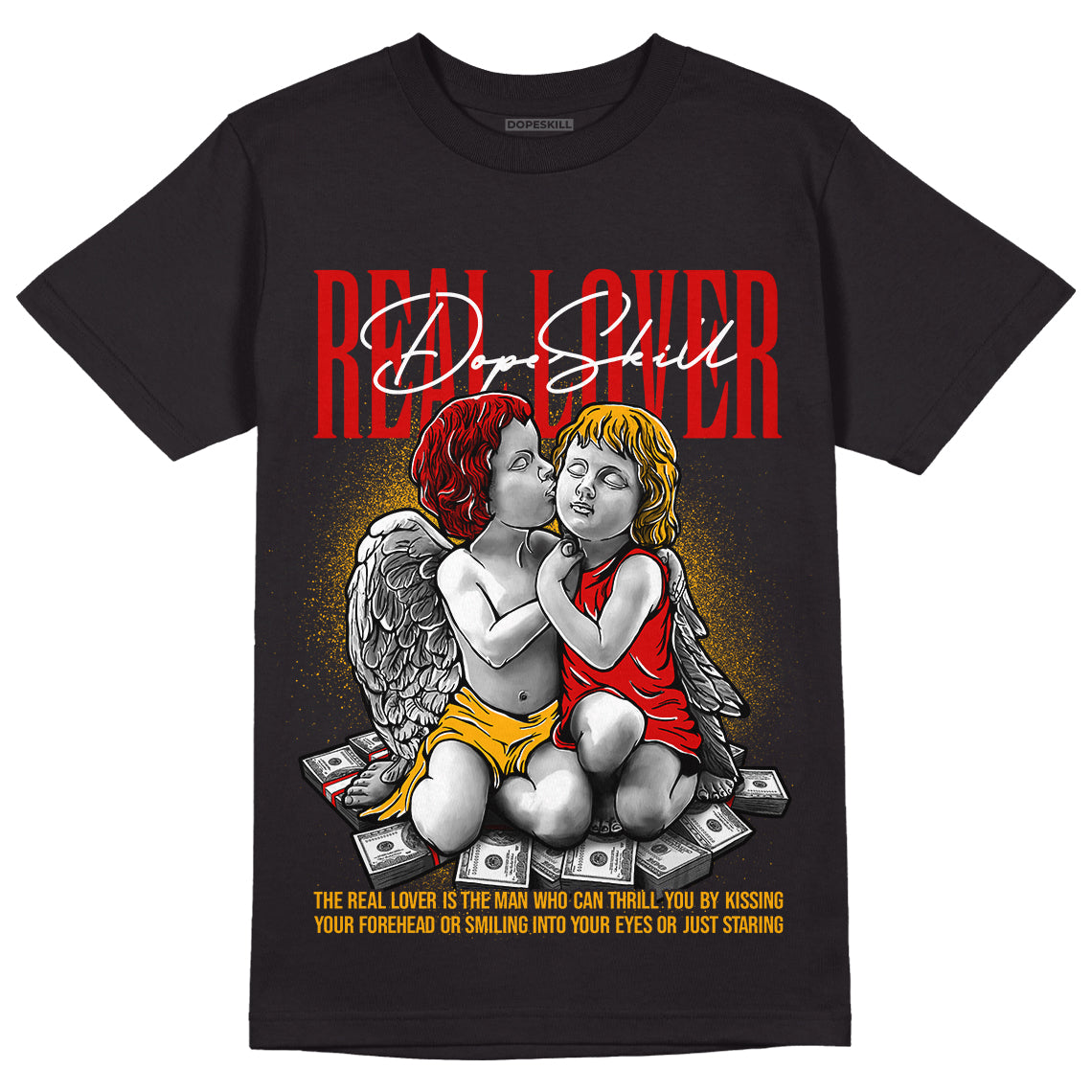 Citrus 7s DopeSkill T-Shirt Real Lover Graphic - Black