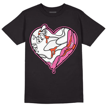 GS Pinksicle 5s DopeSkill T-Shirt Heart Jordan 5 Graphicv - Black