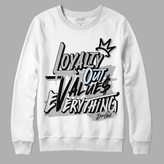 Black Metallic Chrome 6s DopeSkill Sweatshirt LOVE Graphic - White