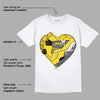 AJ 4 Lightning DopeSkill T-Shirt Heart AJ 4 Graphic