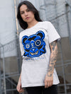 Yz 350 Boost V2 Dazzling Blue DopeSkill T-Shirt Robo Bear Graphic