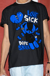 Yz 350 Boost V2 Dazzling Blue DopeSkill T-Shirt Love Sick Graphic