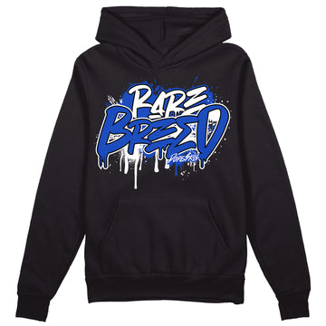 Hyper Royal 12s DopeSkill Hoodie Sweatshirt Rare Breed Graphic - Black