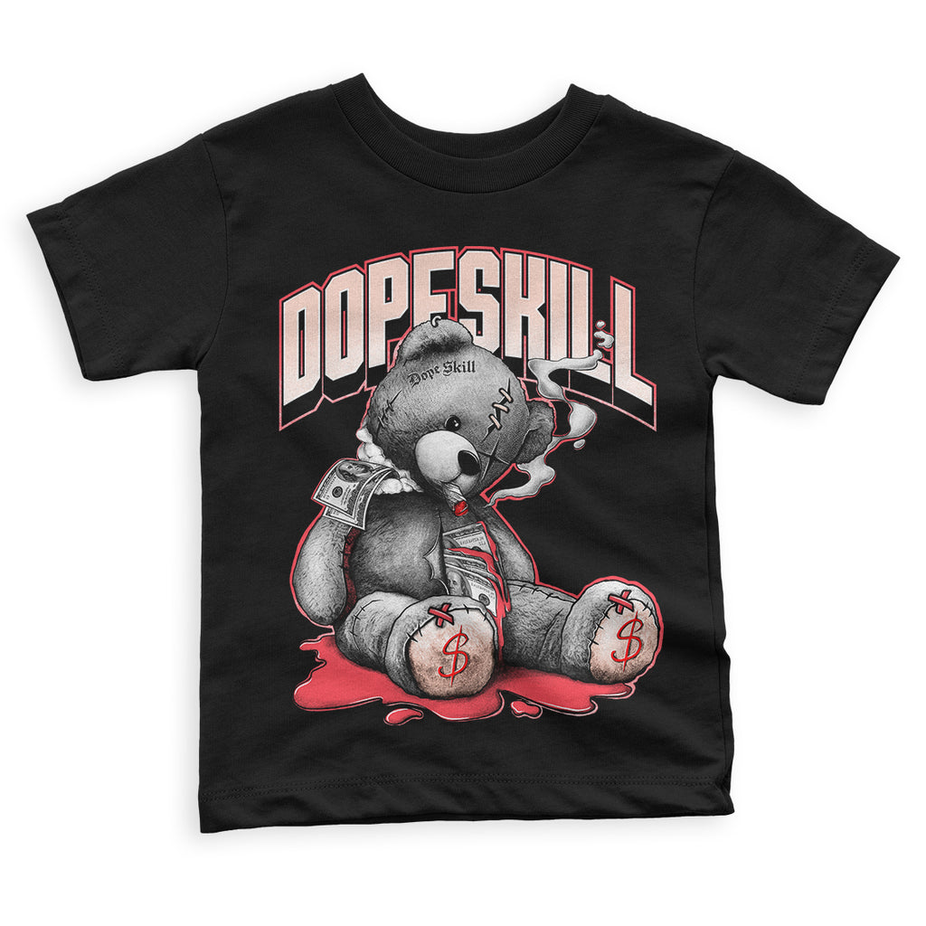 Atmosphere 6s Low DopeSkill Toddler Kids T-shirt Sick Bear Graphic - Black 