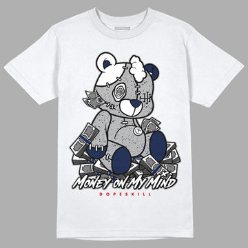 Midnight Navy 4s DopeSkill T-Shirt MOMM Bear Graphic - White