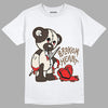 Jordan 1 Low OG “Reverse Mocha” DopeSkill T-Shirt Broken Heart Graphic - White