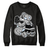 Black Metallic Chrome 6s DopeSkill Sweatshirt Bear Steals Sneaker Graphic - Black