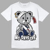 Midnight Navy 4s DopeSkill T-Shirt Hurt Bear Graphic - White