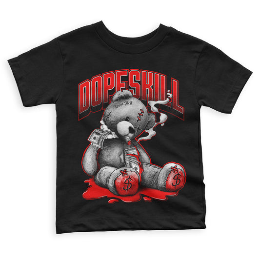 Chile Red 9s DopeSkill Toddler Kids T-shirt Sick Bear Graphic