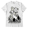 Jordan 4 Military Black DopeSkill T-Shirt MOMM Bear Graphic - White 