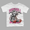 GS Pinksicle 5s DopeSkill Toddler Kids T-shirt Sick Bear Graphic - White 