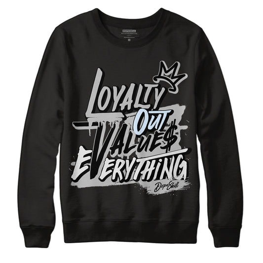 Black Metallic Chrome 6s DopeSkill Sweatshirt LOVE Graphic - Black