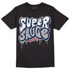 Midnight Navy 4s DopeSkill T-Shirt Super Sauce Graphic - Black