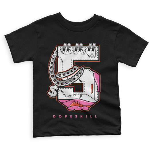 GS Pinksicle 5s DopeSkill Toddler Kids T-shirt No.5 Graphic - Black