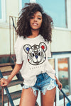 AJ 4 Sail Canvas DopeSkill Sail T-shirt SNK Bear Graphic