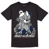 Midnight Navy 4s DopeSkill T-Shirt MOMM Bear Graphic - Black