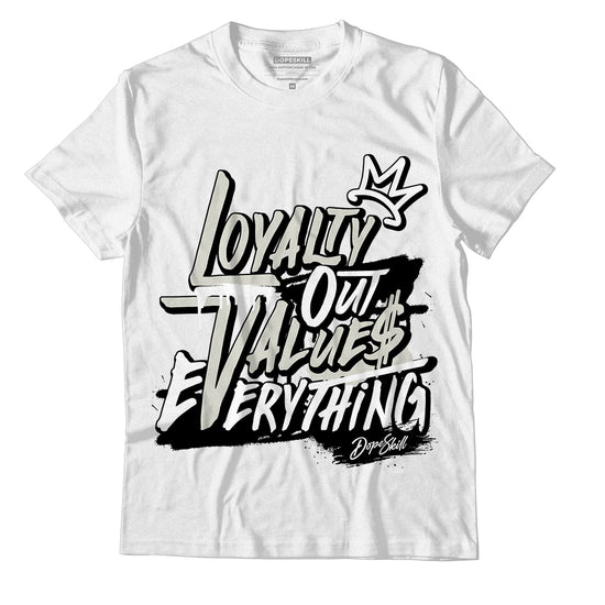 Jordan 4 Military Black DopeSkill T-Shirt LOVE Graphic - White 