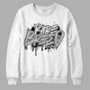 Black Metallic Chrome 6s DopeSkill Sweatshirt Rare Breed Graphic - White