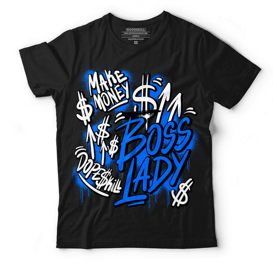 Yz 350 Boost V2 Dazzling Blue DopeSkill T-Shirt Boss Lady Graphic - Black 