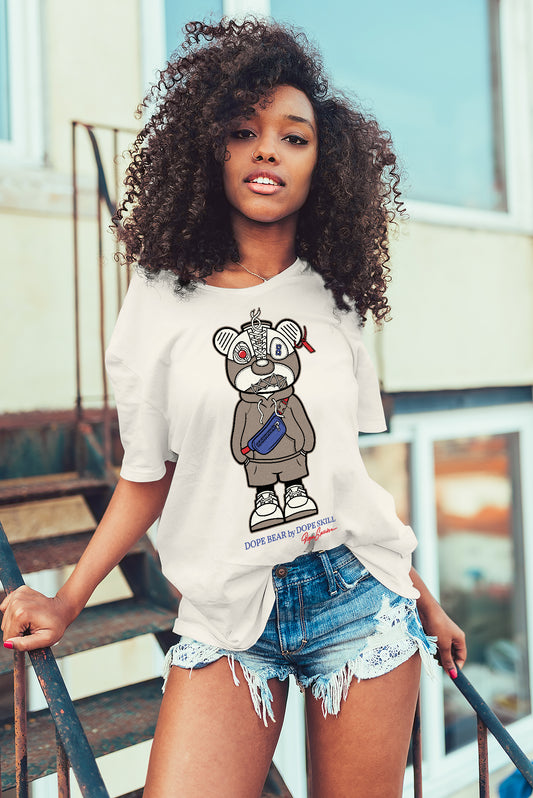 AJ 4 Sail Canvas DopeSkill Sail T-shirt Sneaker Bear Graphic