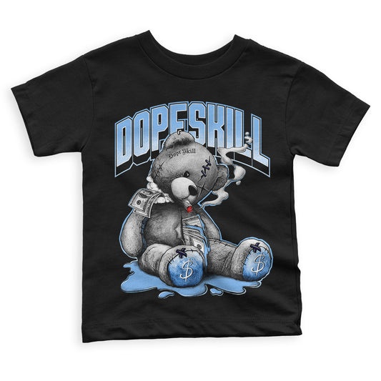 UNC 6s DopeSkill Toddler Kids T-shirt Sick Bear Graphic - Black 