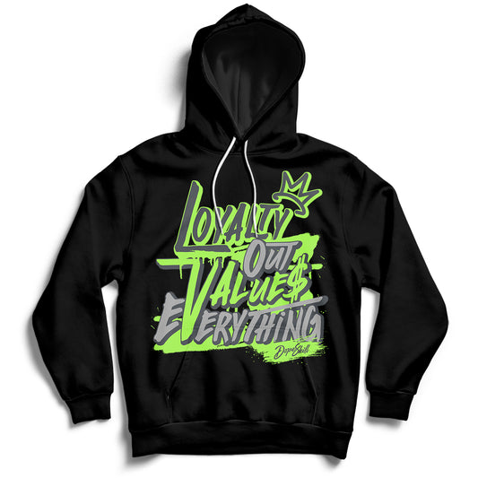 Jordan 5 Green Bean DopeSkill Hoodie Sweatshirt LOVE Graphic - Black 