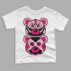 Coral Chalk 1s Mid DopeSkill Toddler Kids T-shirt Leather Bear Graphic