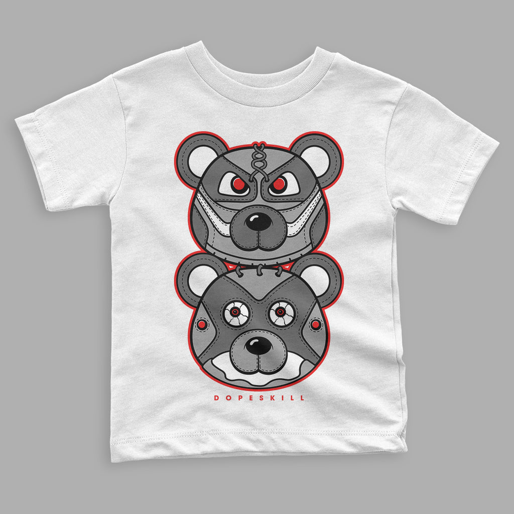 Infrared 4s DopeSkill Toddler Kids T-shirt Leather Bear Graphic - White 