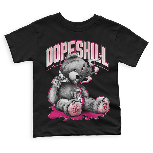 Coral Chalk 1s Mid DopeSkill Toddler Kids T-shirt Sick Bear Graphic