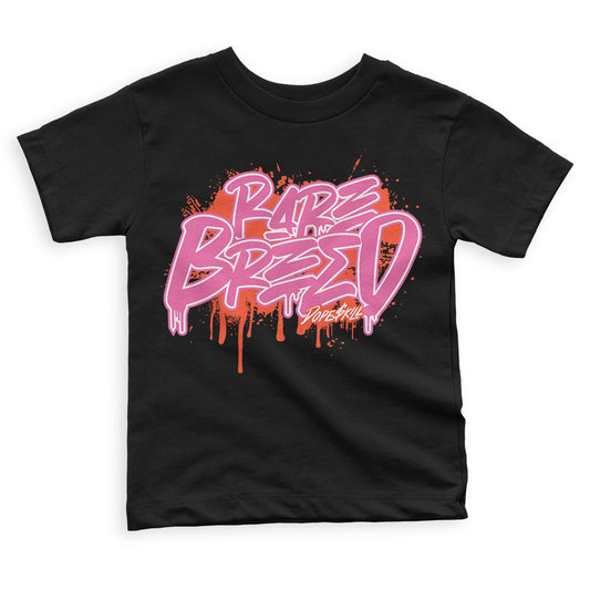 GS Pinksicle 5s DopeSkill Toddler Kids T-shirt Rare Breed Graphic - Black