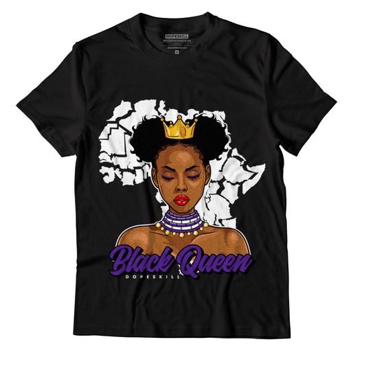 Jordan 3 Dark Iris DopeSkill T-Shirt Black Queen Graphic - Black 