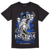 Hyper Royal 12s DopeSkill T-Shirt Juneteenth Graphic - Black