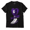 Jordan 3 Dark Iris DopeSkill T-Shirt Self Made Graphic - Black