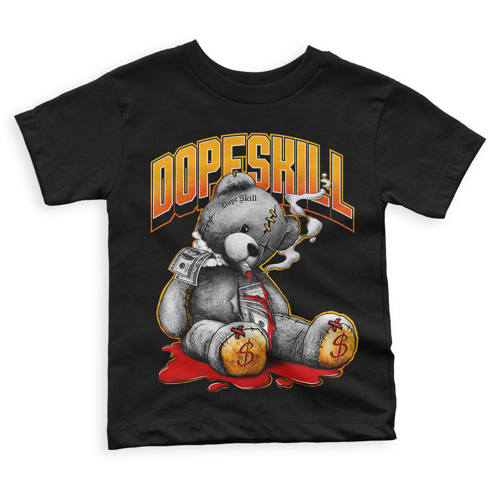 Citrus 7s DopeSkill Toddler Kids T-shirt Sick Bear Graphic - Black