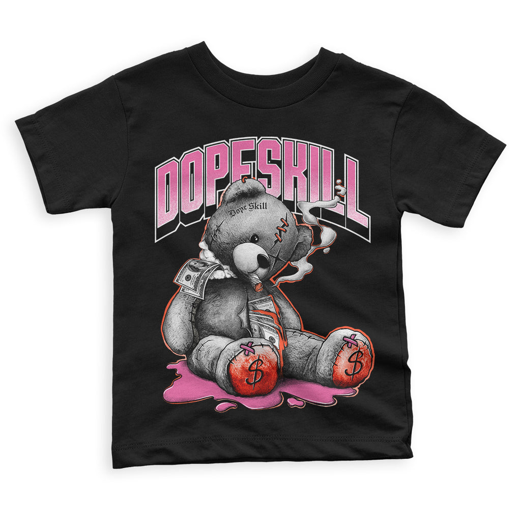 GS Pinksicle 5s DopeSkill Toddler Kids T-shirt Sick Bear Graphic - Black