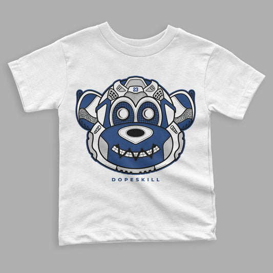 French Blue 13s DopeSkill Toddler Kids T-shirt Monk Graphic