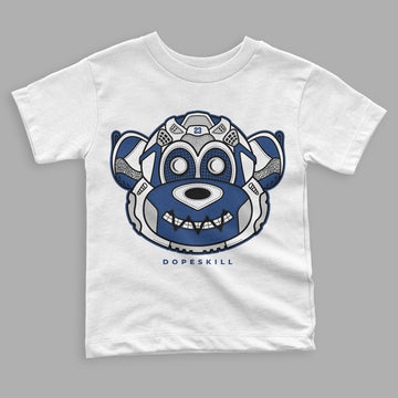 French Blue 13s DopeSkill Toddler Kids T-shirt Monk Graphic