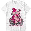 AJ 1 Mid Coral Chalk DopeSkill T-Shirt MOMM Bear Graphic