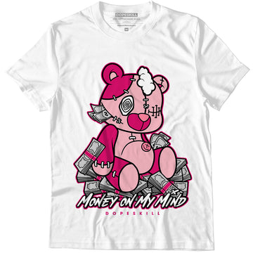 AJ 1 Mid Coral Chalk DopeSkill T-Shirt MOMM Bear Graphic