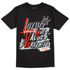 Black Canvas 4s DopeSkill T-Shirt LOVE Graphic - Black