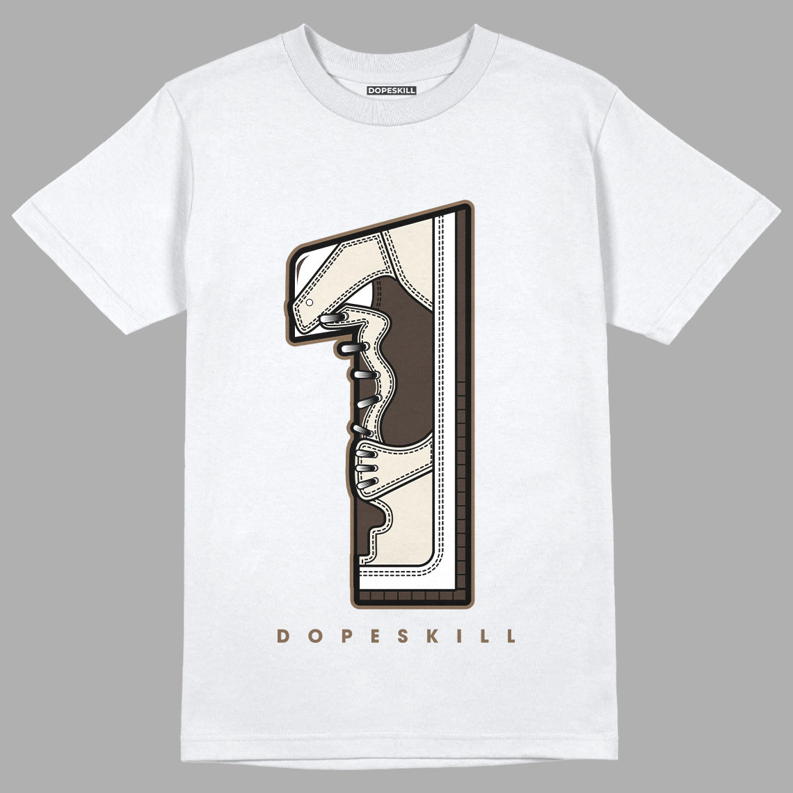 Jordan 1 Low OG “Reverse Mocha” DopeSkill T-Shirt No.1 Graphic - White